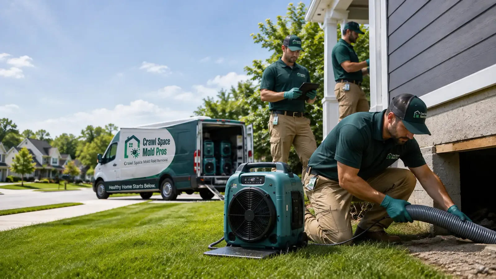 Crawl Space Mold Removal in Linden, MI